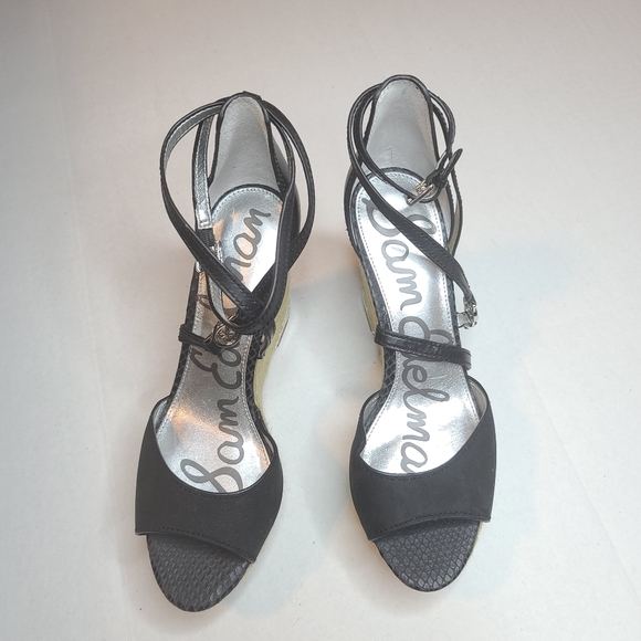 Sam Edelman Turner espadrille wedge open toe NWOT - Picture 2 of 12